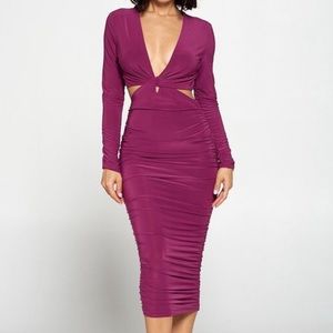 Cut It Out Midi Dress